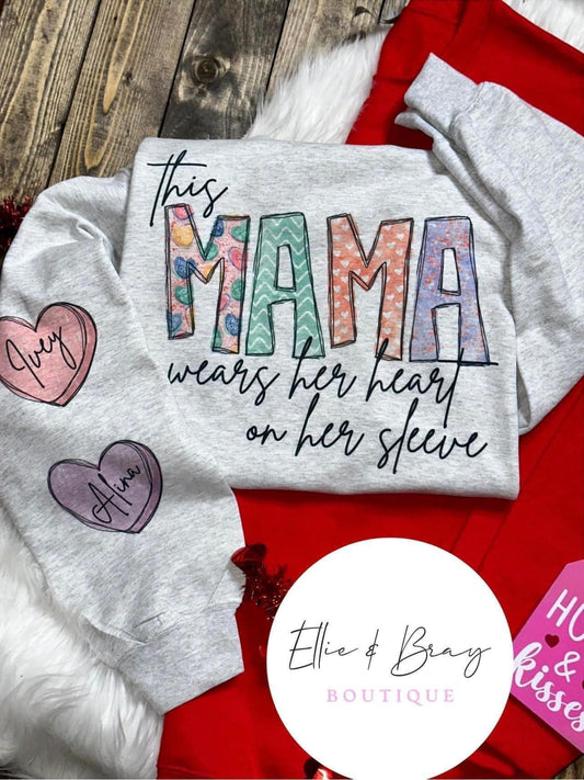 Arm on Her Sleeve Sweatshirt