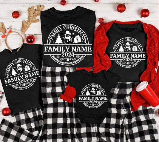 Family Name Christmas Shirts