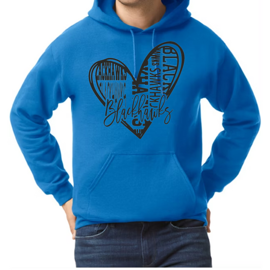 Blackhawks Heart Spiritwear