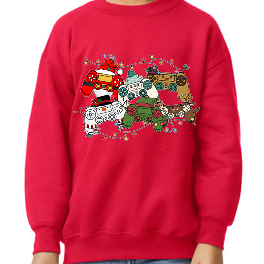 YOUTH Gamer Boy Christmas Sweatshirt