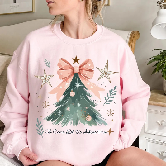 Oh Come Let Us Adore Him Sweatshirt