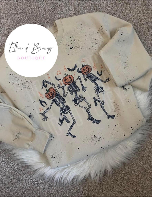 Dancing Pumpkin Skelton's Crew Neck