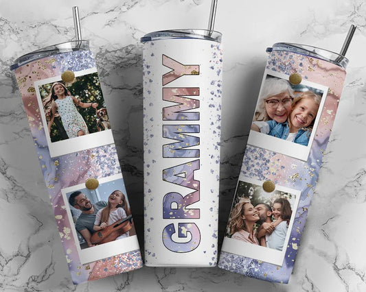 20oz Grammy Floral Tumbler