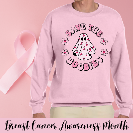 Save the BOOBIES Crew Neck