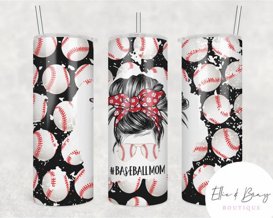 20oz Baseball Mom Tumbler