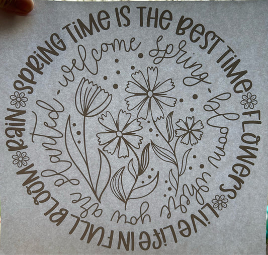 Spring Flowers Screen Print