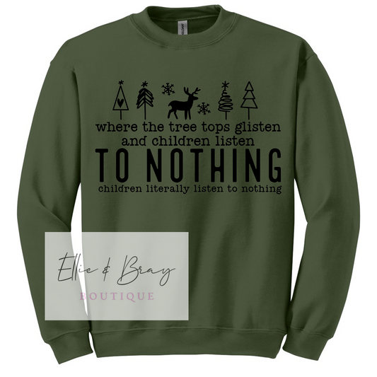 Children Listen to Nothing DTG Transfer