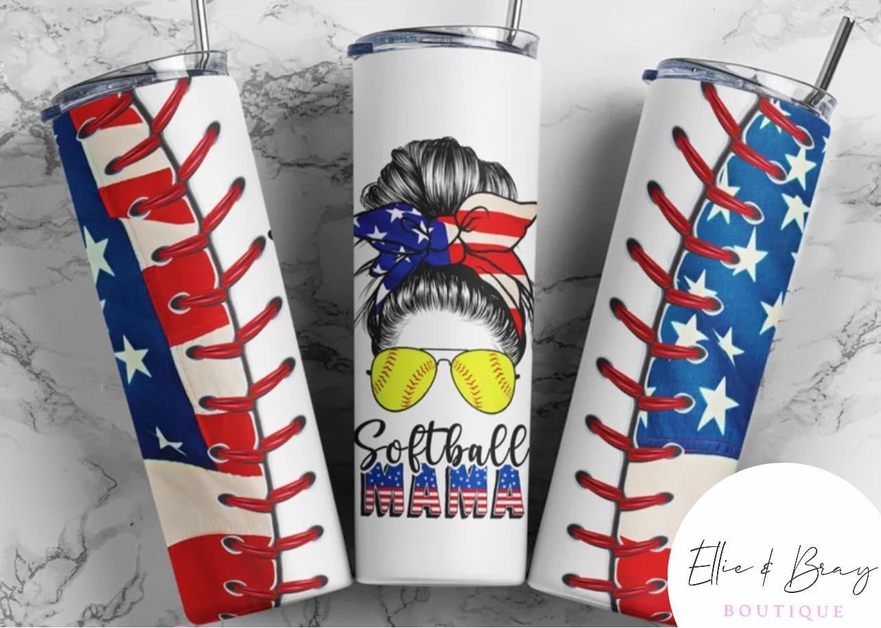20oz Softball Mom Tumbler