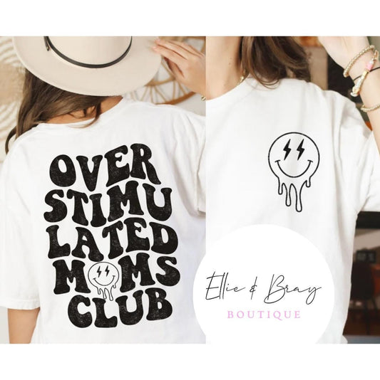 Overstimulated Lightening Bolt Moms Club