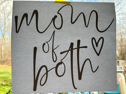 Mom Of Both Screen Print