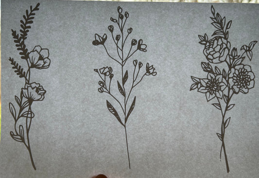 Simple Florals Screen Print