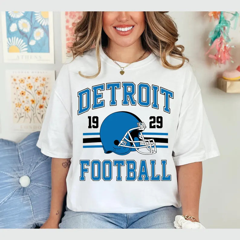 Vintage  Detroit Lions Football Design