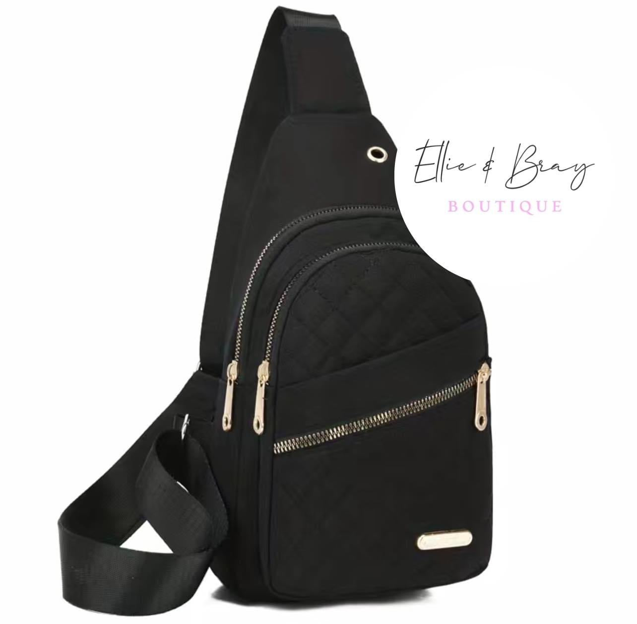 Black Crossbody Sling Bag