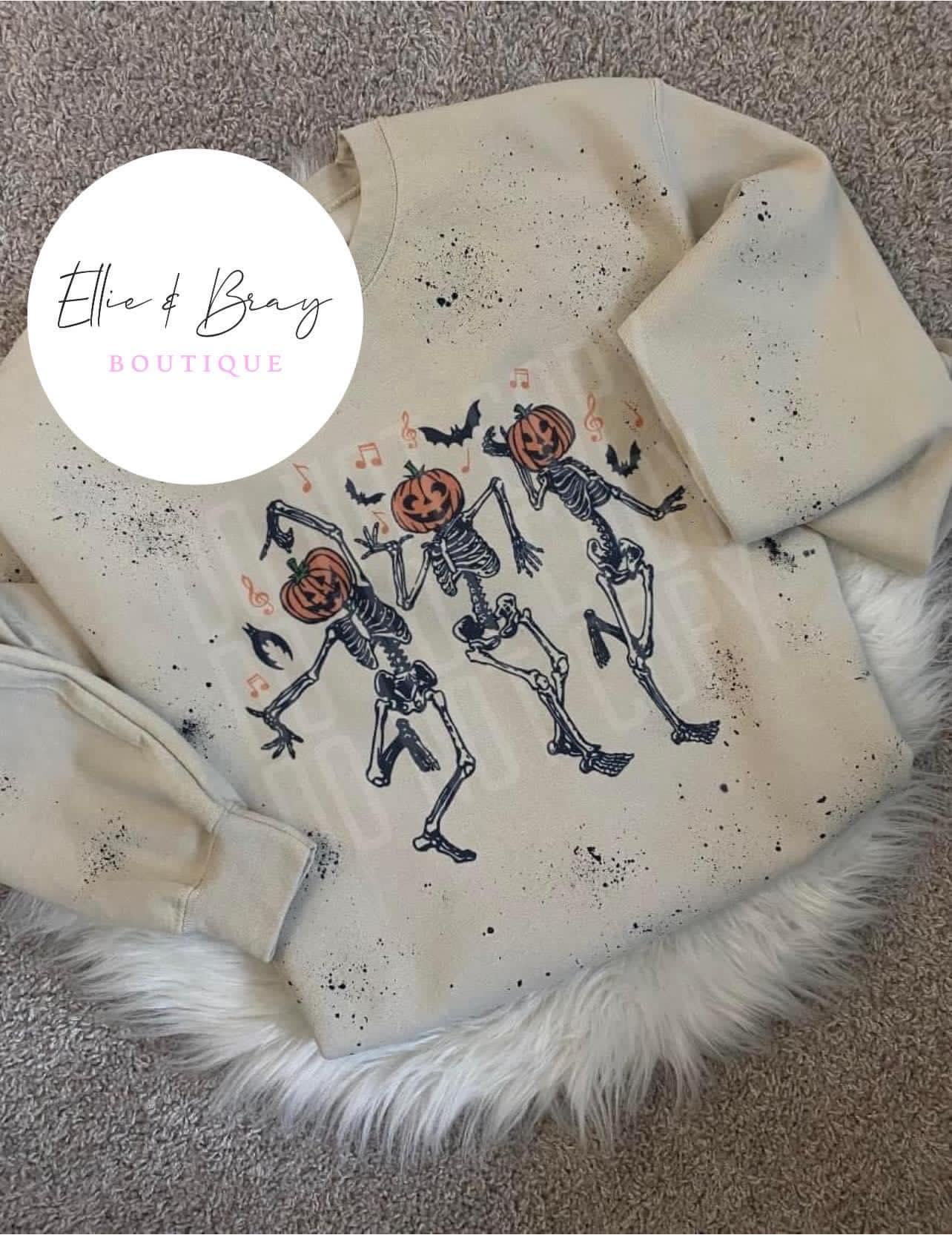 Dancing Pumpkin Skelton's Crew Neck