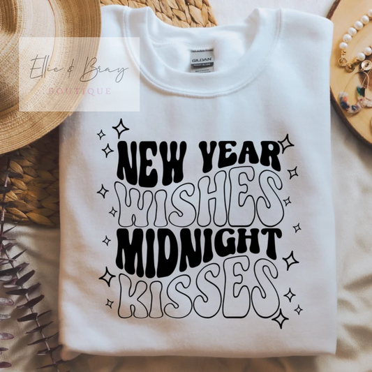 New Year Wishes Crew Neck